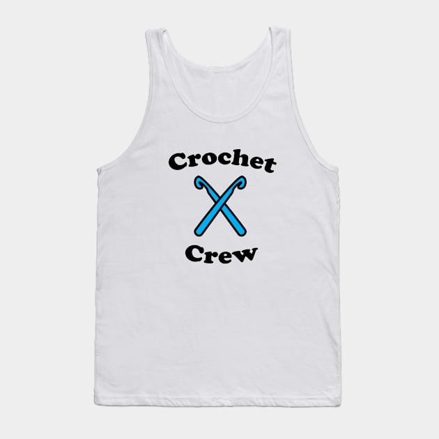 Crochet Crew Blue Hooks Funny Tank Top by Beautiful Cuteness